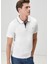 Slim Fit Beyaz Polo Yaka T-Shirt 2