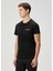 Siyah Logo Detaylı T-Shirt 3