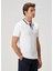 Slim Fit Beyaz Polo Yaka T-Shirt 5