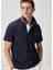 Comfort Fit Lacivert Polo Yaka T-Shirt 1