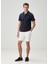 Comfort Fit Lacivert Polo Yaka T-Shirt 3