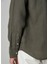 Comfort Fit Haki Keten Gömlek 7