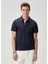 Slim Fit Lacivert Polo Yaka T-Shirt 2