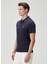 Slim Fit Lacivert Polo Yaka T-Shirt 5