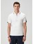 Comfort Fit Beyaz Polo Yaka T-Shirt 3