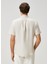 Comfort Fit Taş Kısa Kollu Keten Gömlek 6