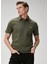 Comfort Fit Haki Polo Yaka T-Shirt 2