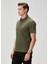 Comfort Fit Haki Polo Yaka T-Shirt 3