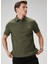 Comfort Fit Haki Polo Yaka T-Shirt 4