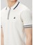 Beyaz Kol Ucu Şerit Detaylı T-Shirt 6