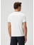 Beyaz Kontrast Garni Detaylı T-Shirt 5