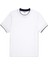 Beyaz Kontrast Garni Detaylı T-Shirt 7