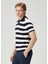 Lacivert Beyaz Polo Yaka T-Shirt 4