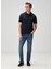 Comfort Fit Lacivert Polo Yaka T-Shirt 2