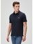 Comfort Fit Lacivert Polo Yaka T-Shirt 4