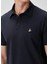 Comfort Fit Lacivert Polo Yaka T-Shirt 6
