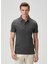 Comfort Fit Antrasit Polo Yaka T-Shirt 2