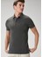 Comfort Fit Antrasit Polo Yaka T-Shirt 5