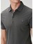 Comfort Fit Antrasit Polo Yaka T-Shirt 7
