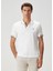Beyaz Şerit Detaylı Polo T-Shirt 1