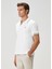 Beyaz Şerit Detaylı Polo T-Shirt 4