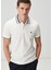 Comfort Fit Beyaz Polo Yaka T-Shirt 2