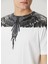 Beyaz Yakası Kanat Baskılı T-Shirt 5
