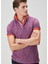 Comfort Fit Mor Polo Yaka T-Shirt 1