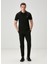 Comfort Fit Siyah Polo Yaka T-Shirt 3