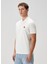 Kırık Beyaz Polo Yaka T-Shirt 3