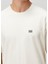 Kırık Beyaz Logo Detaylı T-Shirt 5