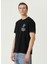 Siyah Figür Baskılı T-Shirt 3