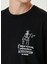 Siyah Figür Baskılı T-Shirt 5