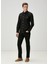 Slim Fit Siyah Oxford Gömlek 3