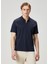 Comfort Fit Lacivert Polo T-Shirt 1