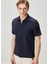 Comfort Fit Lacivert Polo T-Shirt 2