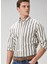 Slim Fit Beyaz Çizgili Gömlek 1