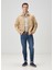 Slim Fit Beyaz Çizgili Gömlek 3