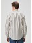 Slim Fit Beyaz Çizgili Gömlek 5