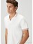 Kırık Beyaz Polo Yaka T-Shirt 1