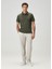 Haki Polo Yaka Basic T-Shirt 3