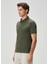 Haki Polo Yaka Basic T-Shirt 4