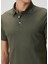 Haki Polo Yaka Basic T-Shirt 6