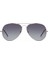 Ds 2394 C3 Gümüş Metal Unisex Güneş Gözlüğü 1