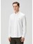 Slim Fit Beyaz Oxford Gömlek 4