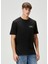 Siyah Organik Pamuk T-Shirt 1