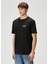 Siyah Organik Pamuk T-Shirt 3