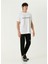 Beyaz Logo Baskılı Oversized T-Shirt 2