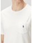 Ekru Logo Nakışlı T-Shirt 5