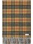 Reversible Check Kaşmir Bej Kadın Atkı 1